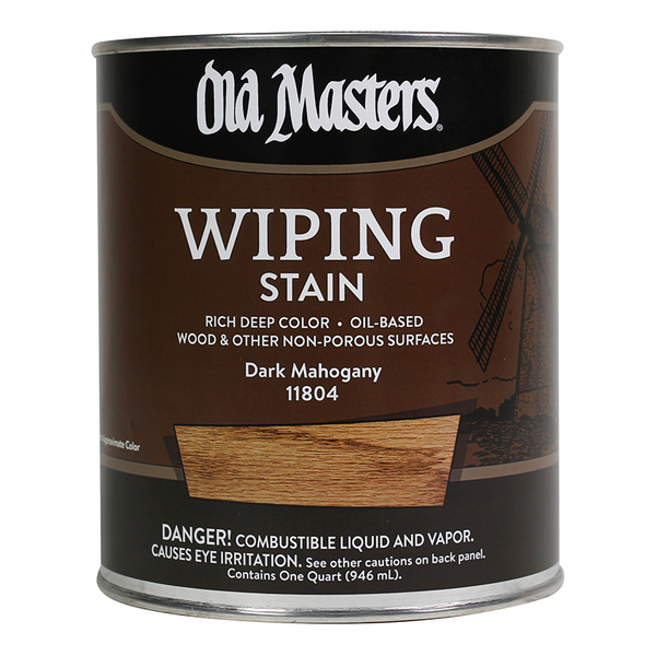 Old Masters 1 Qt Dark Mahogany Oil-Based Wiping Stain 11804